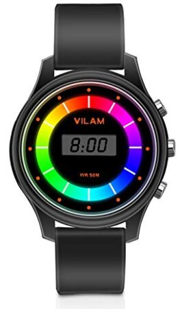 This is an image of 7 Colors Flashing 50M Waterproof Children Electronic Watch