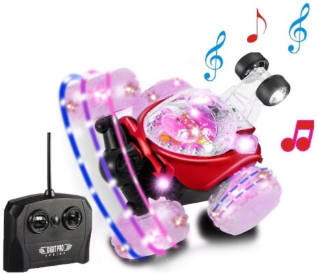 This is an image of RC Rechargeable Car Radio Remote Control Toy with Stunt Dumper Full 360 Degree