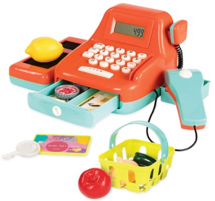 This is an image of Battat cash register toy playset for kids