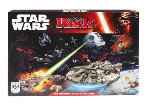 this is an image of a Risk board game in Star Wars edition for kids. 