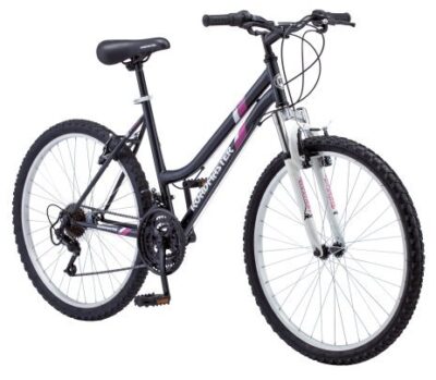 this is an image of a black women's bike. 