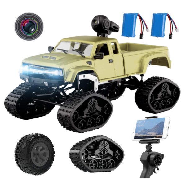 this is an image of a rock crawler vehicle with Wi-Fi and HD camera for kids and adults. 