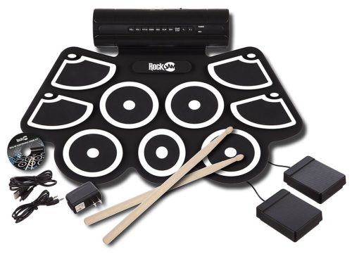 this is an image of a roll-up drum pads for kids. 