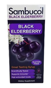 Sambucol Black Elderberry Original Formula 7.8 Fluid Ounce Bottle High Antioxidant Black Elderberry Extract Syrup for Immune Support 