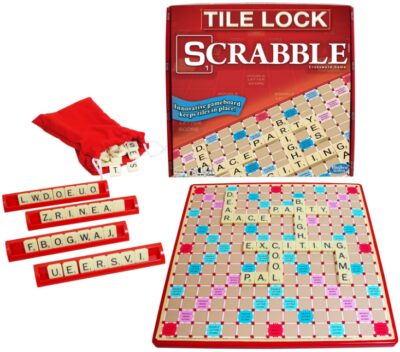This is an image of The classic scrabble board game 