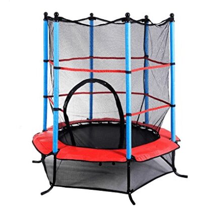 small kids trampoline with safety net