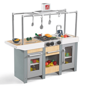 wooden kitchen island play set