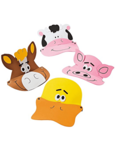 animal visors for birthday party