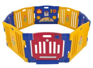 this is an image of an 8-panel playpen