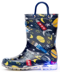 this is an image of light up rain boots