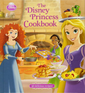 this is an image of the disney princess cookbook