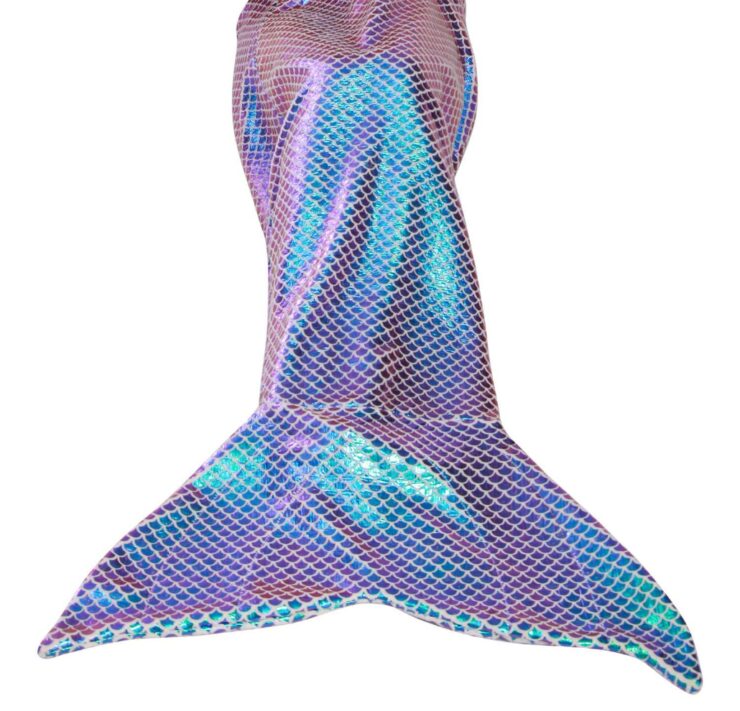 this is an image of a soft flannel mermaid blanket