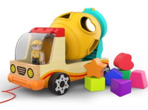 this is an image of a cement mixer toy