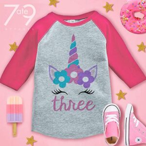 this is an image of a girls 3rd birthday shirt