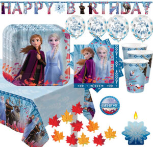 this is an image of frozen 2 party table supplies