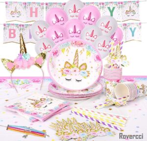 this is an image of unicorn party plates