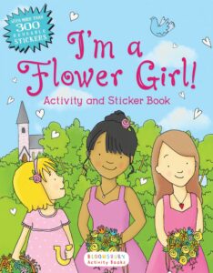 this is an image of a flower girl sticker activity book