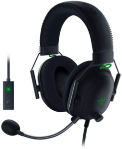 black gaming headset 