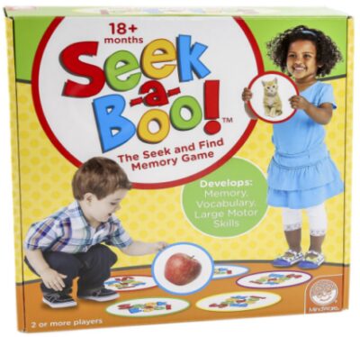This is an image of a Seek-a-Boo educational game. 