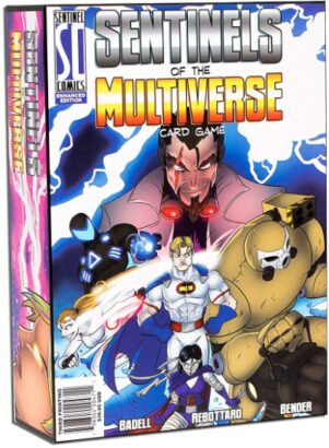 This is an image of sentinels of the multiverse card game designed for kids