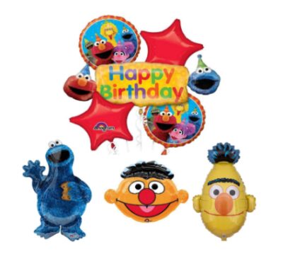 this is an image of a Sesame Street party decoration for kids. 