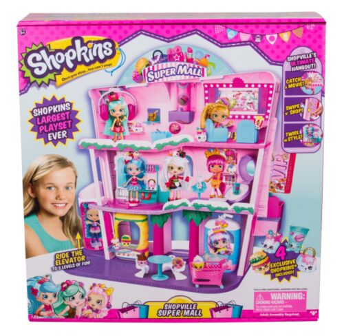 this is an image of a shoppies shopville super mall playset for little girls.