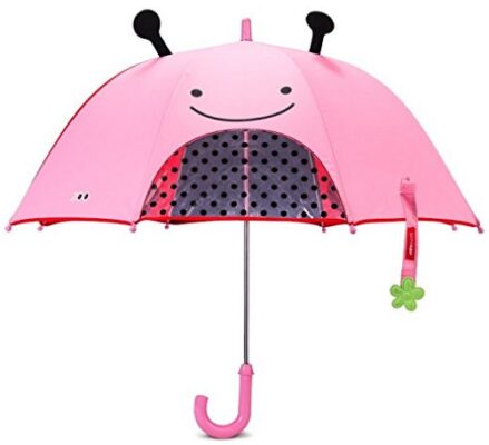 This is an image of Skip Hop Zoo Little Kid and Toddler Umbrella, Multi Livie Ladybug