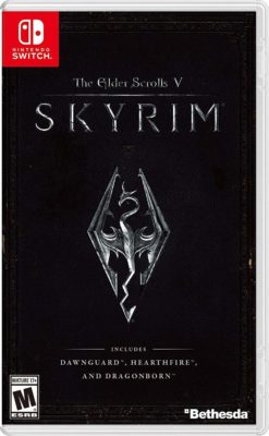 This is an image of a Skyrim Nintendo Switch game.