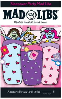 this is an image of a sleepover book for kids. 