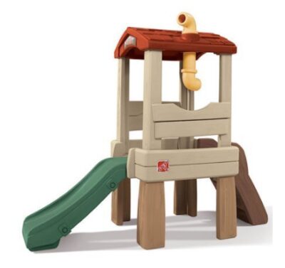this is an image of a slide and climber for kids. 