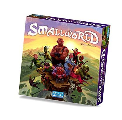 this is an image of a Small World board game for kids ages 10 years old. 