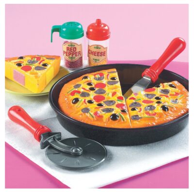 this is an image of an 11-piece Pizza pie playset for kids. 