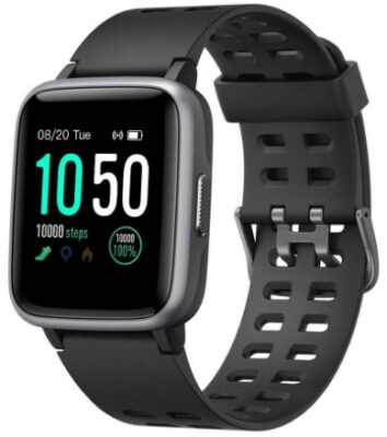 This is an image of teen's smart watch in black color