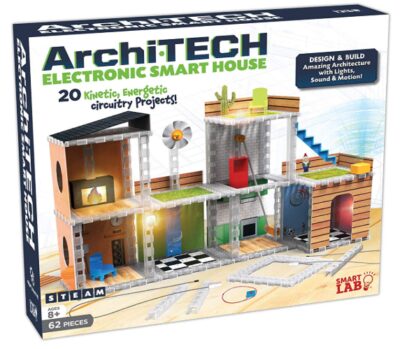 this is an image of a 61-piece archi-tech electronic house with light and sounds for kids. 