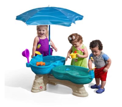  this is an image of a spill & splash seaway water table for kids.
