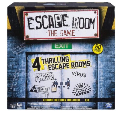 this is an image of an escape room board games for teens ages 16 and up.