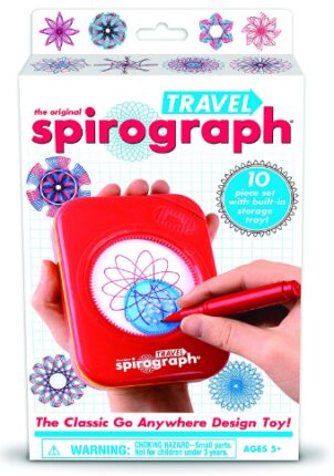This is an image of kid's spirograph travel set