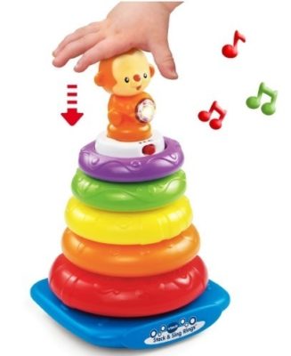 This is an image of baby stack and sing rings