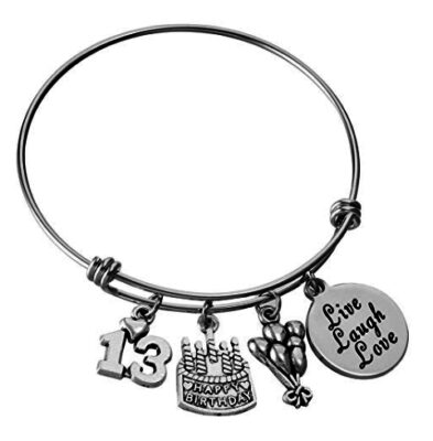 this is an image of a stainless steel expandable bangle, a perfect birthday gift for girls. 