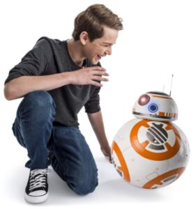 this is an image of a 16-inch interactive hero droid for kids ages 6 and up