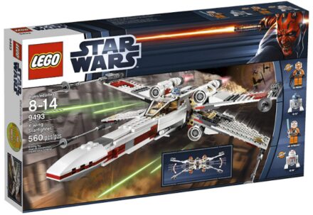 This is an image of LEGO star wars X wing starfighter building set