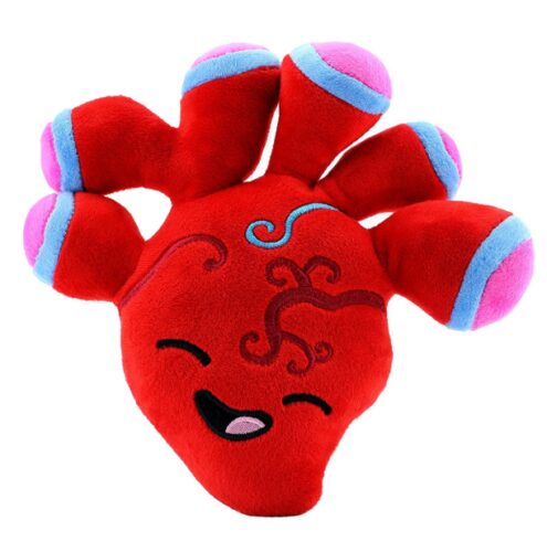this is an image of a stuffed plush heart toy gift for valentines day. 