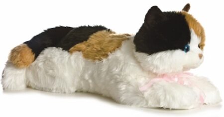 This is an image plush calico cat 