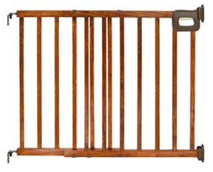 this is an image of a wooden deluxe stairway gate. 