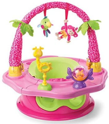 This is an image of a pink infant 3 stage seat
