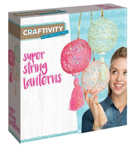 this is an image of a super string lantern kit for young girls. 