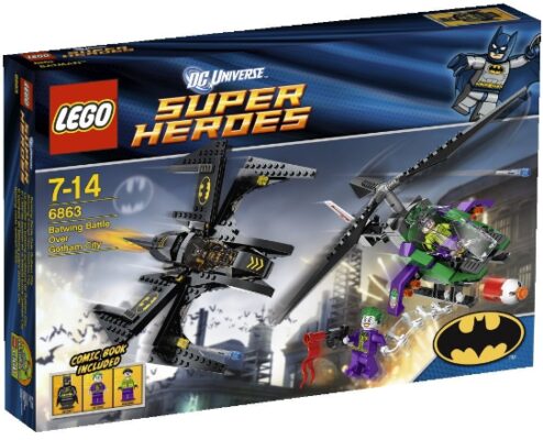 This is an image of LEGO heroes batwing