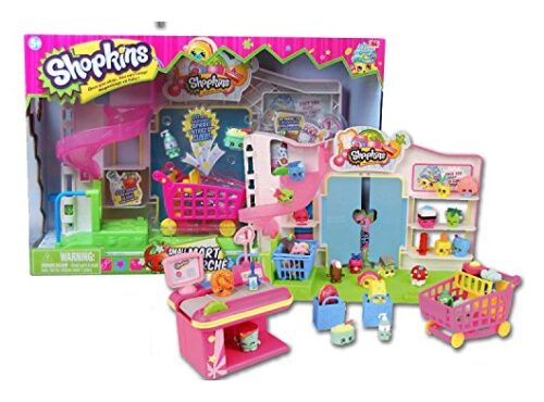 this is an image of a supermarket playset for little girls. 