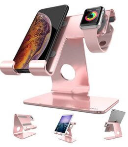 pink Tablet Stand and Charging Station