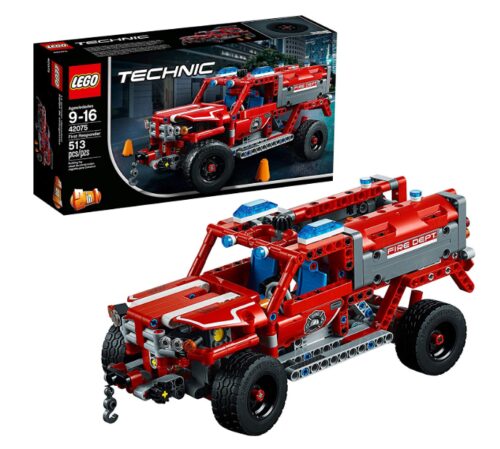 this is an image of a Technic first responder building kit for kids and adults. 